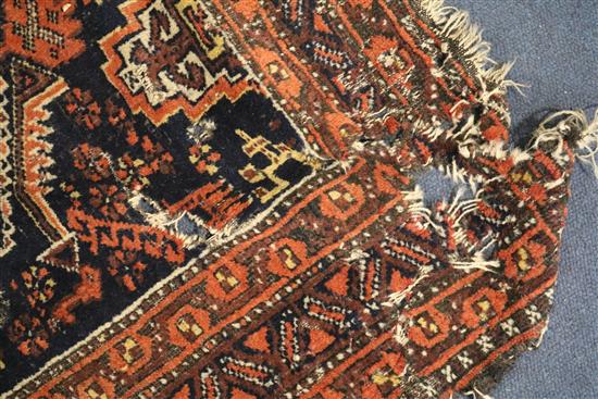 A Hamadan rug and 3 other rugs